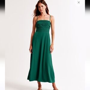 Abercrombie & Fitch Emerson Crepe Midi Dress